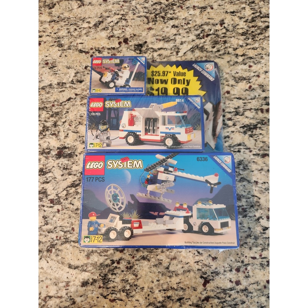 Vintage LEGO System Launch Command Value Pack 6614 6516 6336 Sealed 1995 Space